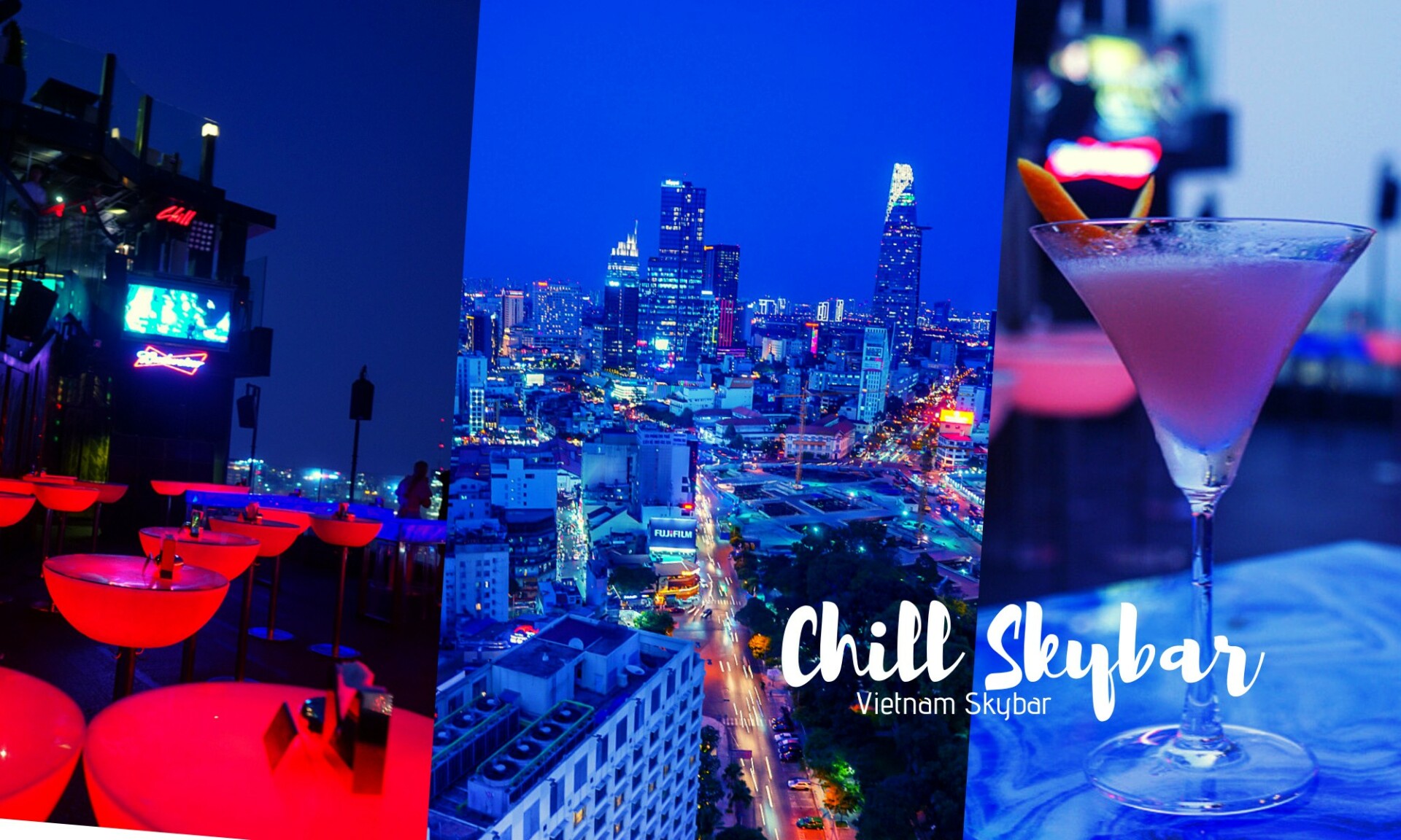 Chill Skybar》越南胡志明絕美高空夜景酒吧！欣賞絢爛越南夜景
