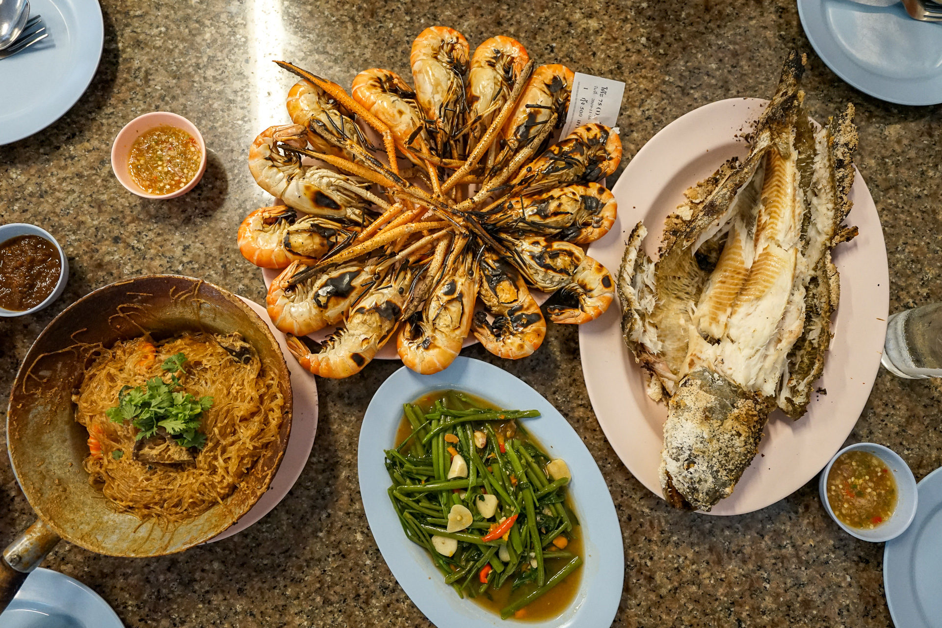 大城蝦市場》旅泰友人帶路，大城大頭蝦批發市場 超便宜泰國蝦