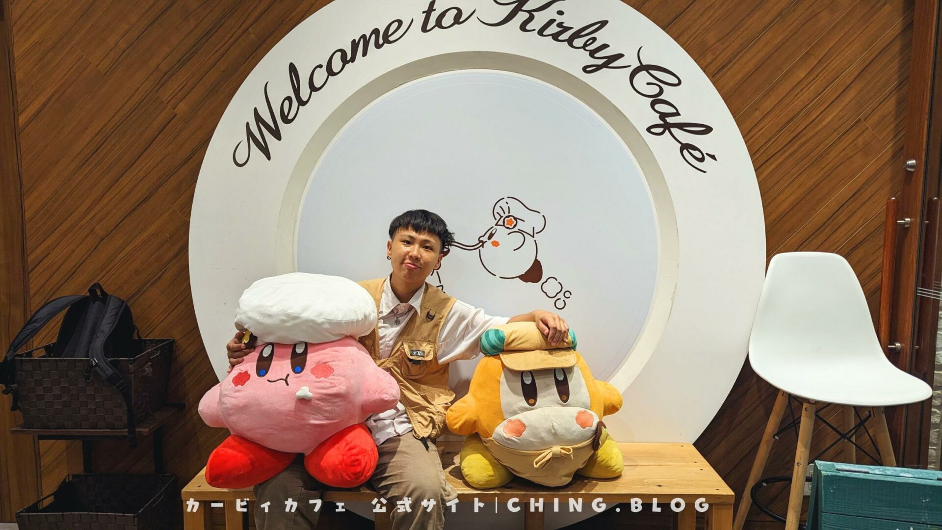 福岡卡比之星咖啡廳-門口主題牆