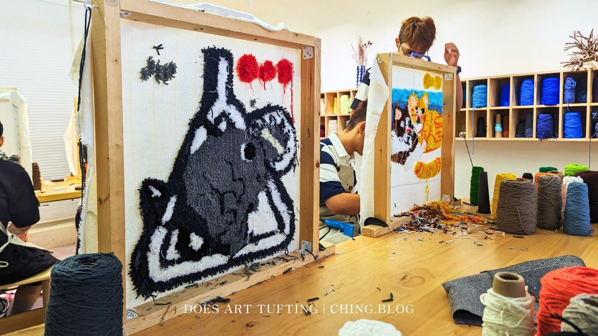 台北簇絨地毯DIY－「DOES ART都是藝術台北館」打造個人簇絨地毯